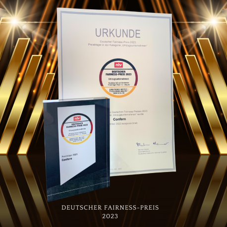 Wir sind stolz auf den: Deutschen Fairness-Preis 2023